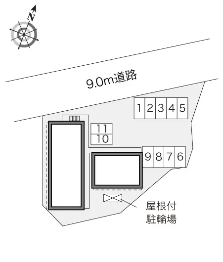 ★手数料０円★鎌倉市津西１丁目　月極駐車場（LP）